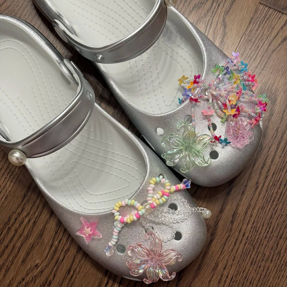 Espadrille Slip On - Summer New Silver Slip-on Clogs Trendy