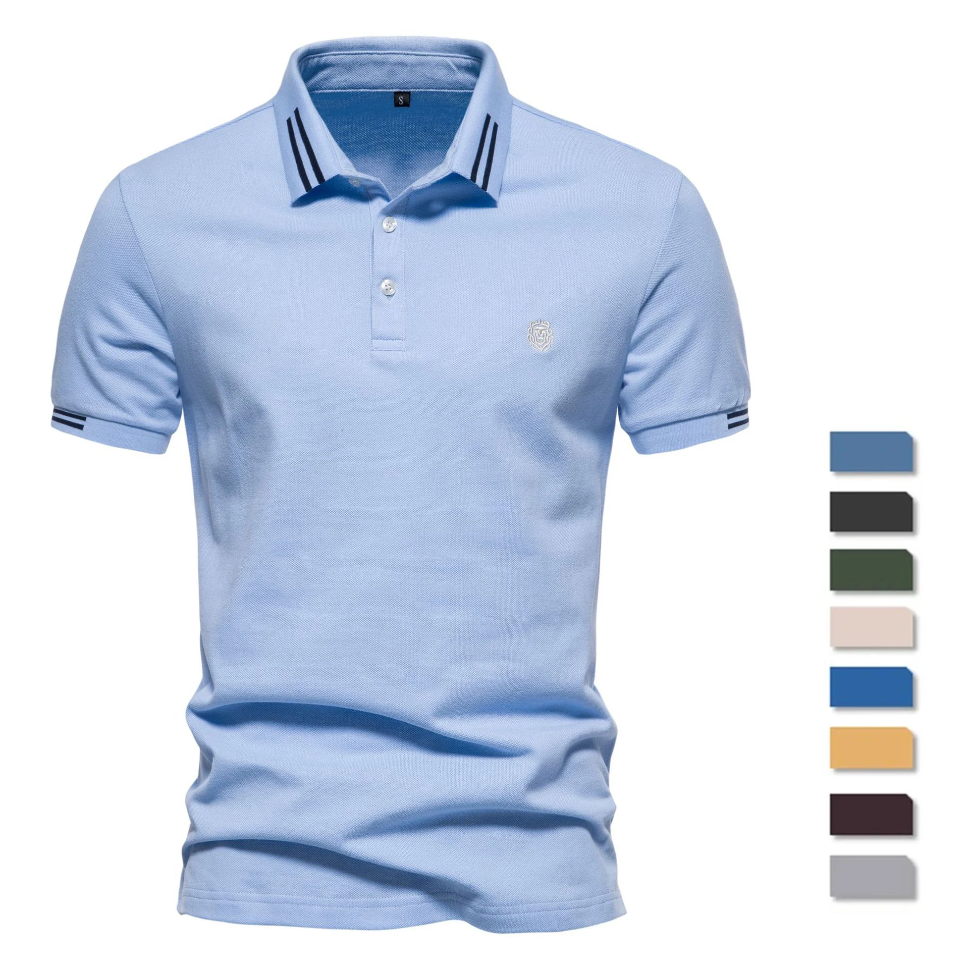 Polo Shirt Pique - 100% Cotton New Summer Polo Men