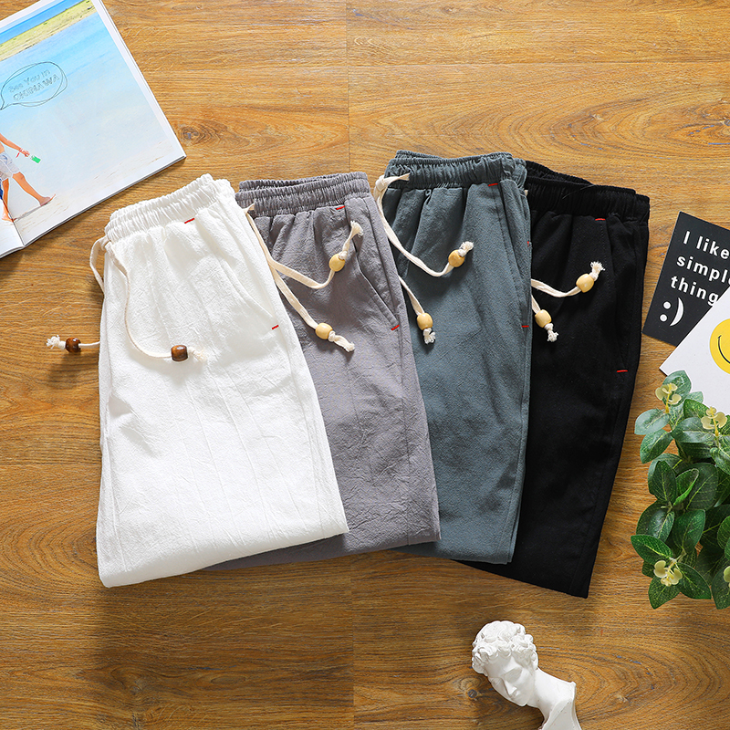 Brand men's summer fashion sol - Short Linen Drawstring recensione e prezzo