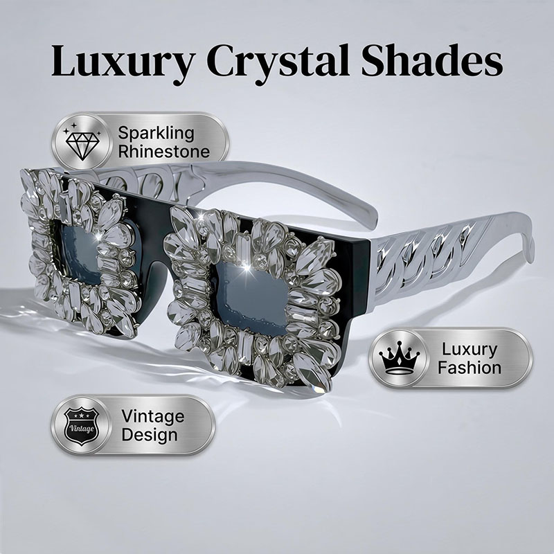 Exaggerated Bling Rhinestone S - Sunglass Retainer Cord recensione e prezzo