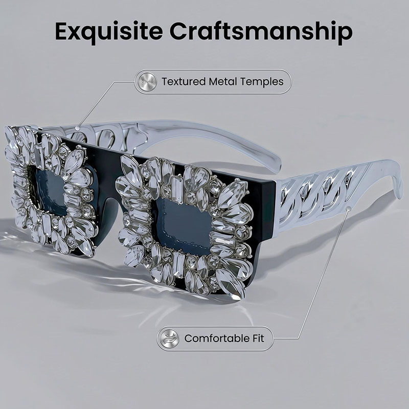 Exaggerated Bling Rhinestone S - Sunglass Retainer Cord recensione e prezzo