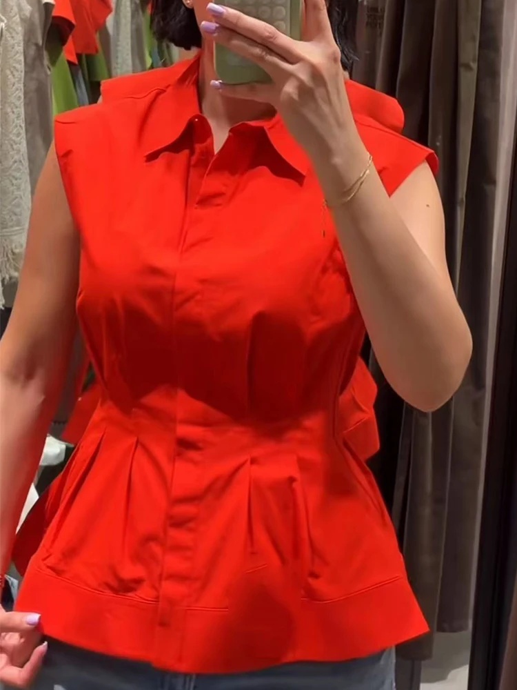 Women Casual Sleeveless Slim S - Shirt Camp Collar recensione e prezzo