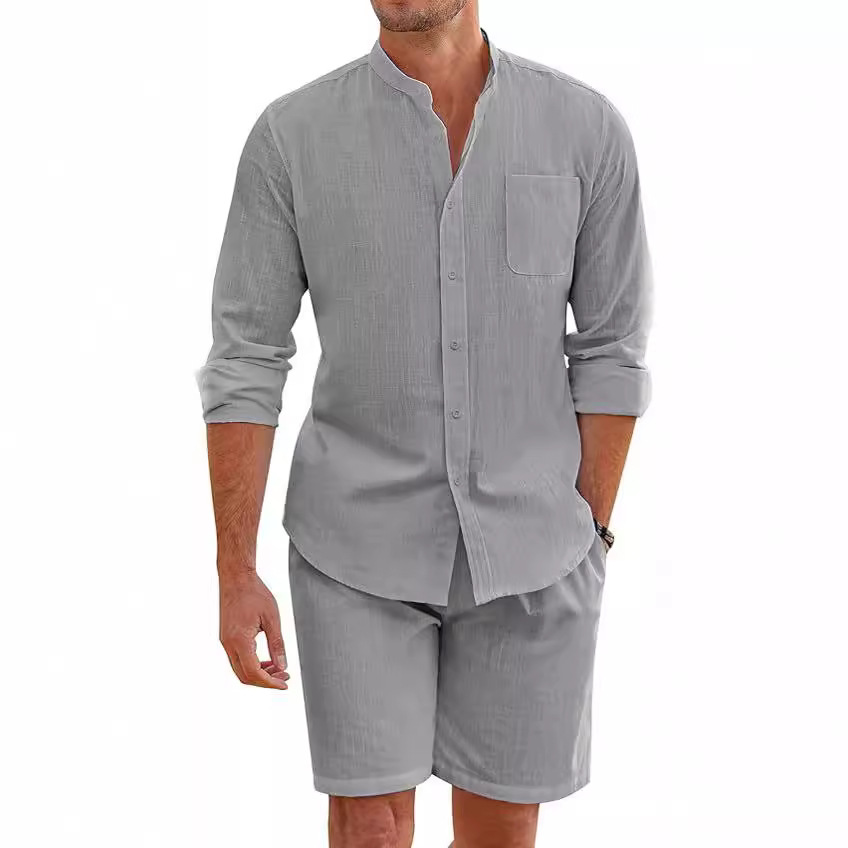 Simple Casual Men's Cotton Lin - Linen Shirt Breathable recensione e prezzo
