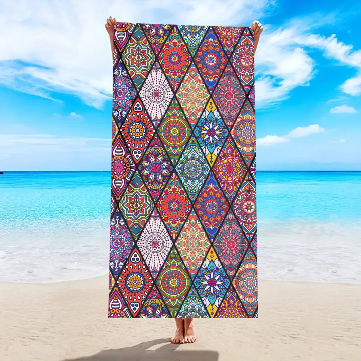 1pc Bohemian Large Beach Towel - Beach Towel Large recensione e prezzo