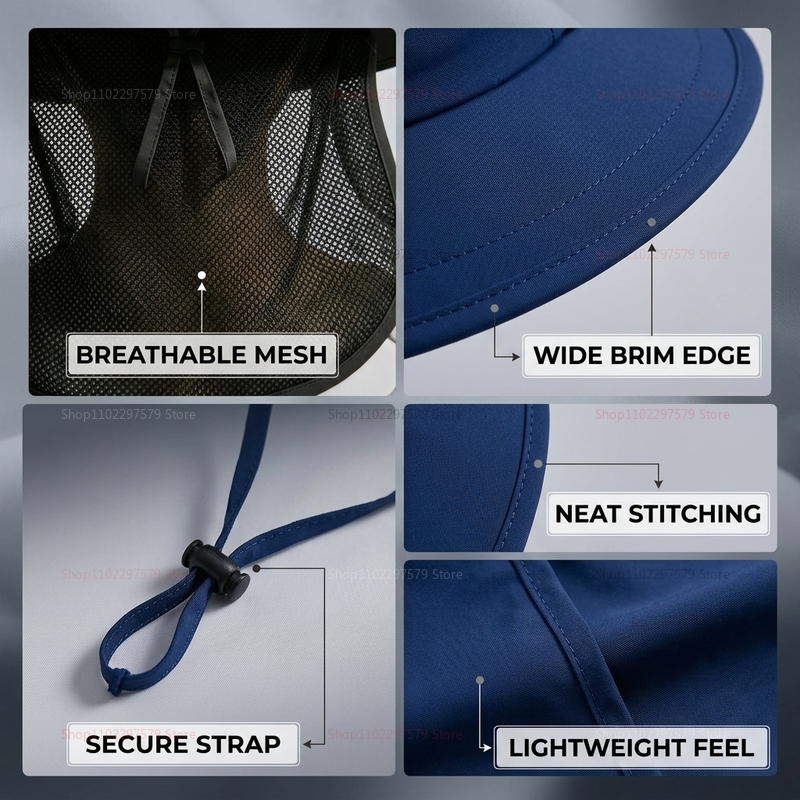 Unisex Wide Brim Panama Straw  - Bucket Hat Straw recensione e prezzo