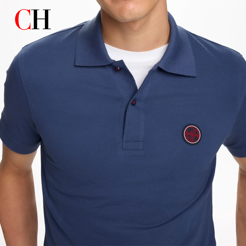 CH Red Accent Circular Rubber  - Polo Shirt Pique recensione e prezzo