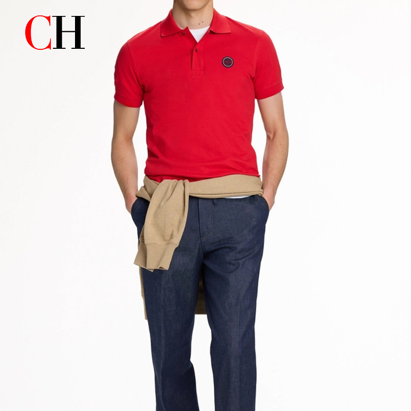 CH Red Accent Circular Rubber  - Polo Shirt Pique recensione e prezzo