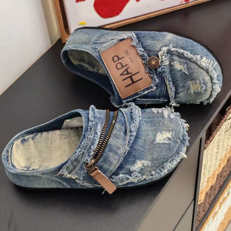 Washed Denim Metal Toe Flat He - Espadrille Slip On recensione e prezzo