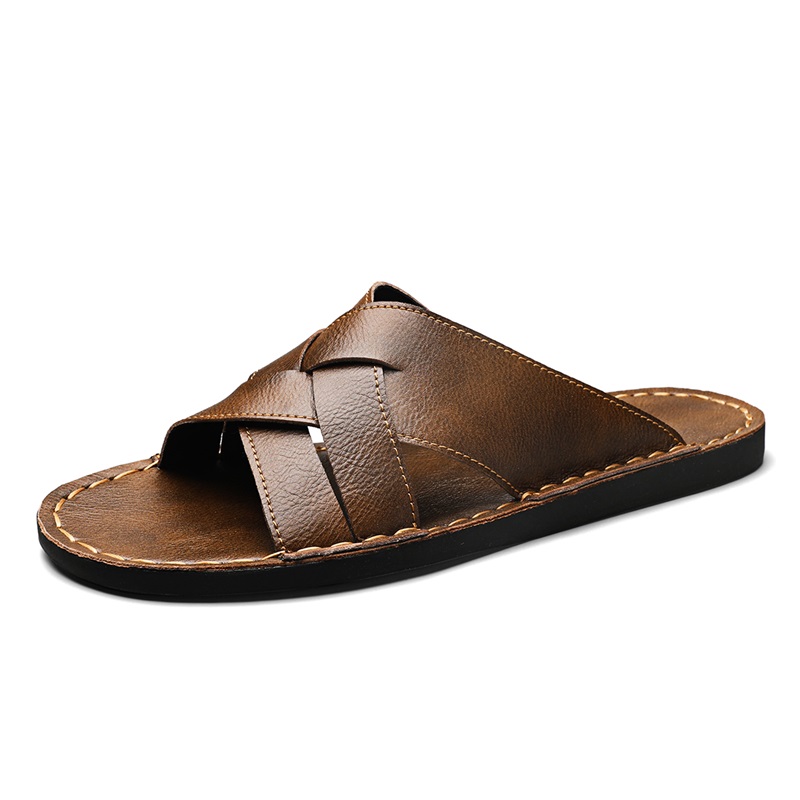 Fashion Genuine Leather Men Sl - Flip Flop Leather Men recensione e prezzo