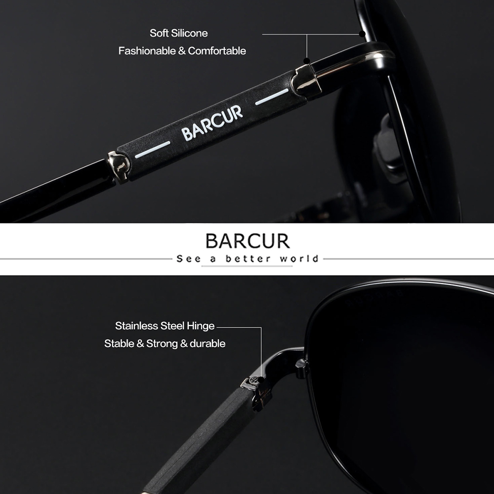 BARCUR Polarized Mens Sunglass - Sunglasses Aviator Polarized recensione e prezzo