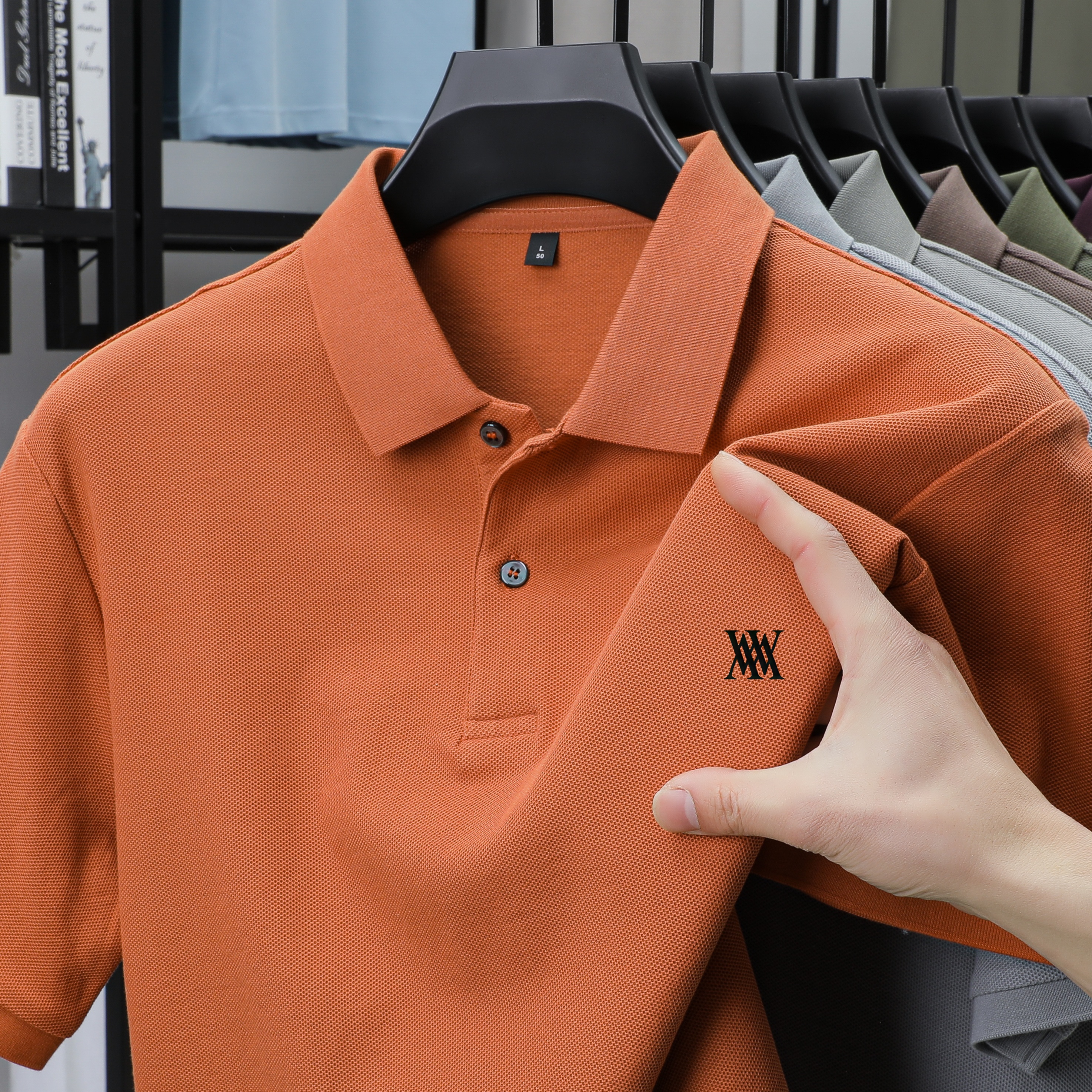 Men Classic Solid Crew Neck Po - Polo Shirt Pique recensione e prezzo