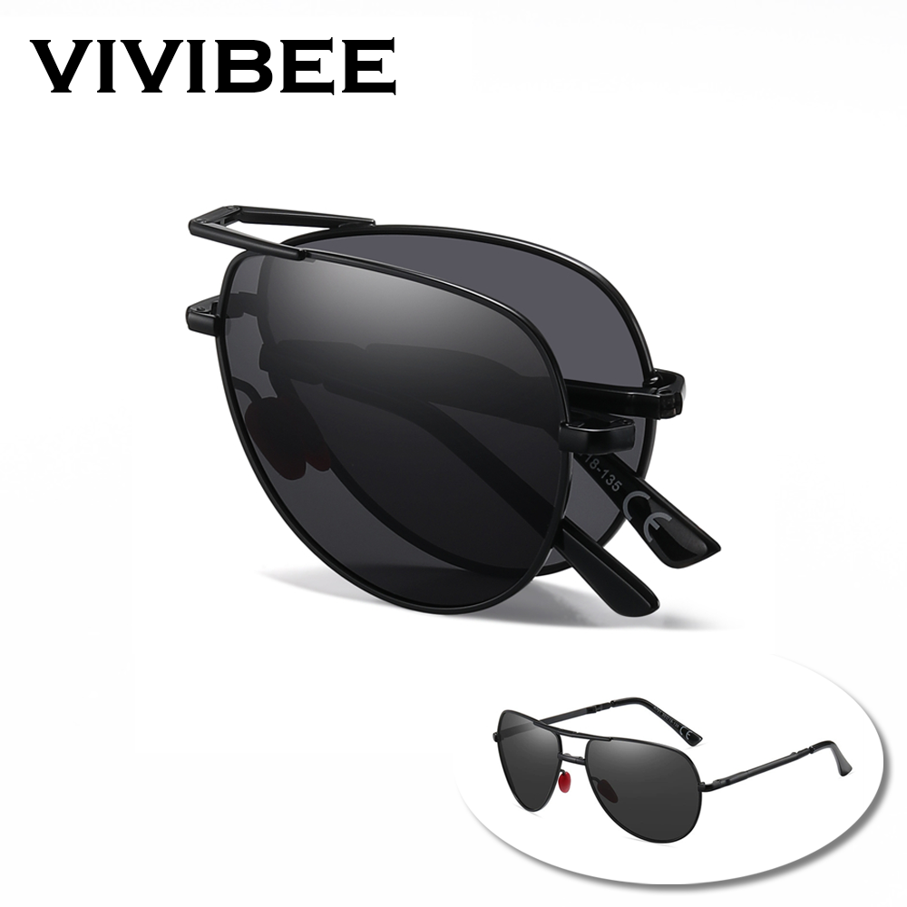 VIVIBEE Metal Pilot Black Fold - Sunglasses Aviator Polarized recensione e prezzo