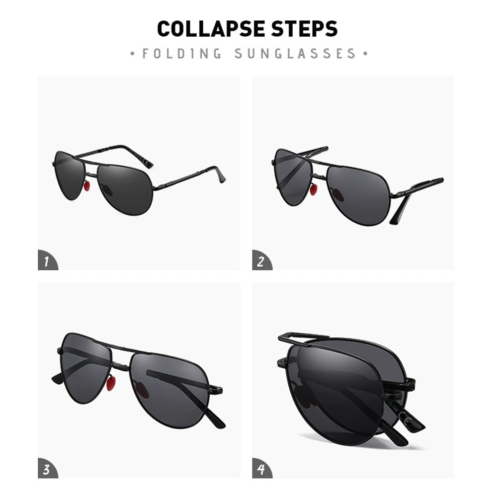 VIVIBEE Metal Pilot Black Fold - Sunglasses Aviator Polarized recensione e prezzo
