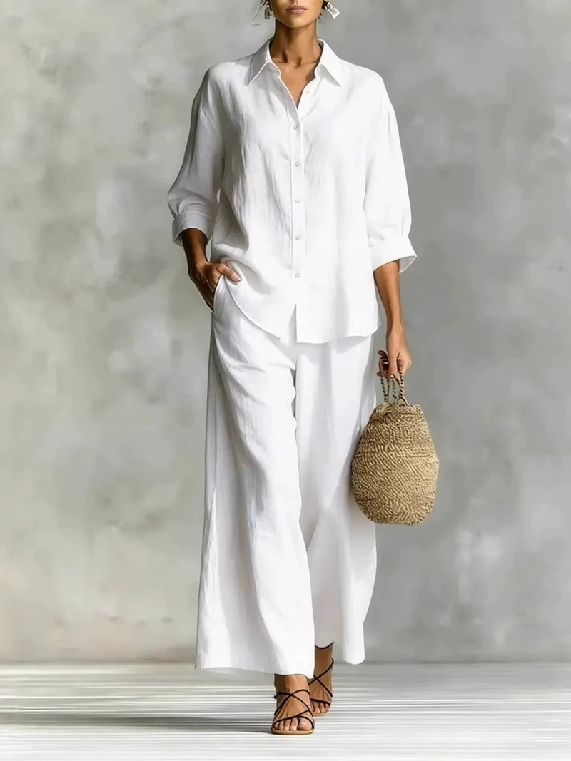 Women's New 7-Sleeve Shirt & W - Linen Shirt Breathable recensione e prezzo
