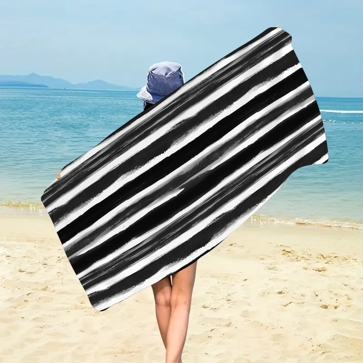 1pc fashionable colorful strip - Beach Towel Large recensione e prezzo