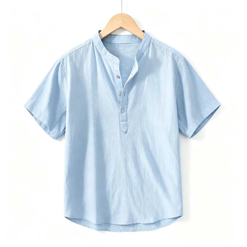 Men Cotton Linen Short-Sleeve  - Linen Shirt Breathable recensione e prezzo