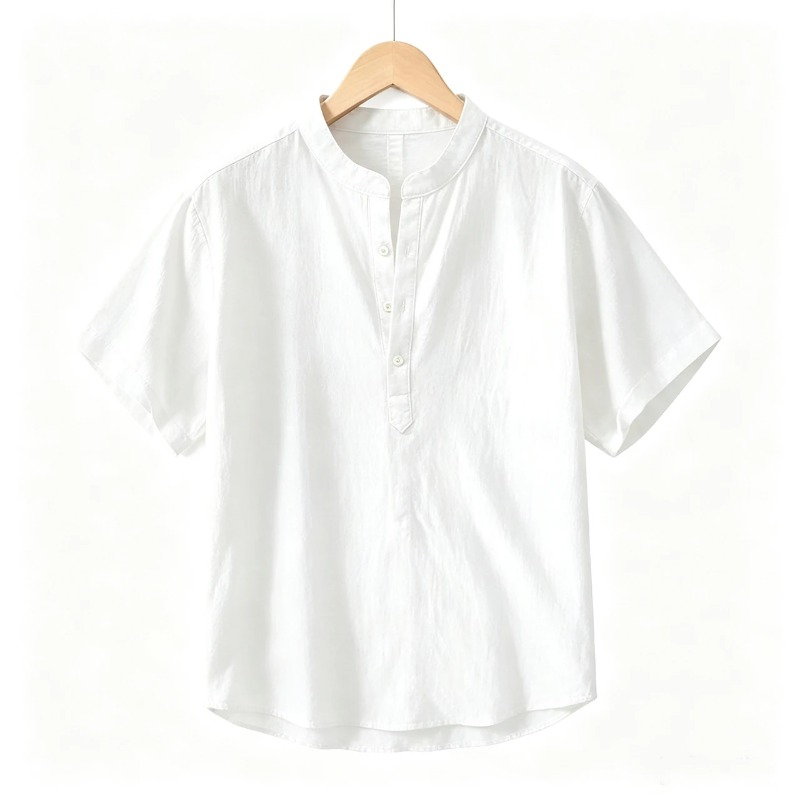 Men Cotton Linen Short-Sleeve  - Linen Shirt Breathable recensione e prezzo