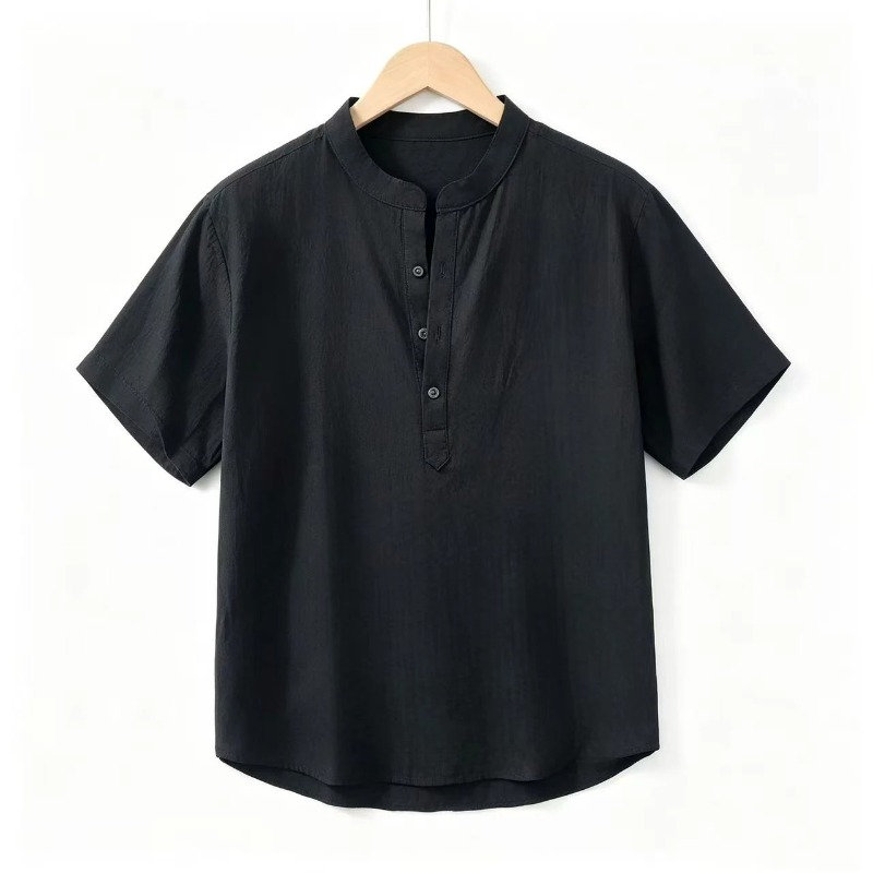Men Cotton Linen Short-Sleeve  - Linen Shirt Breathable recensione e prezzo