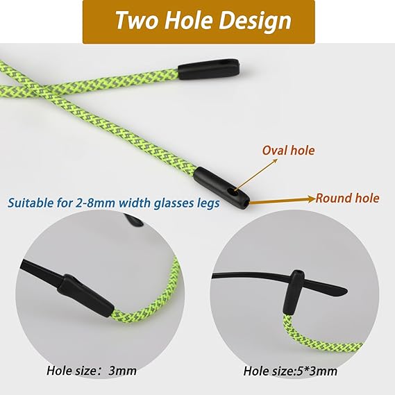 2 PCS Glasses Strap, Reflectiv - Sunglass Retainer Cord recensione e prezzo