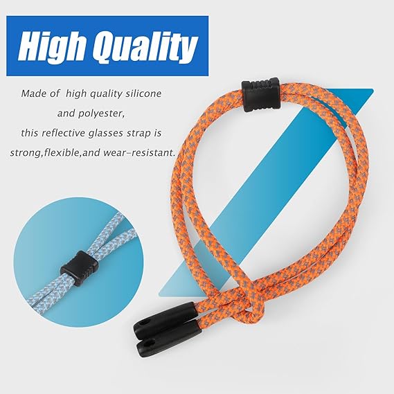 2 PCS Glasses Strap, Reflectiv - Sunglass Retainer Cord recensione e prezzo