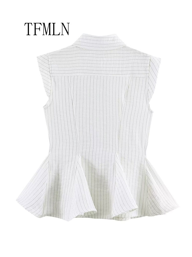 Fashion Striped Blouse Top For - Shirt Camp Collar recensione e prezzo