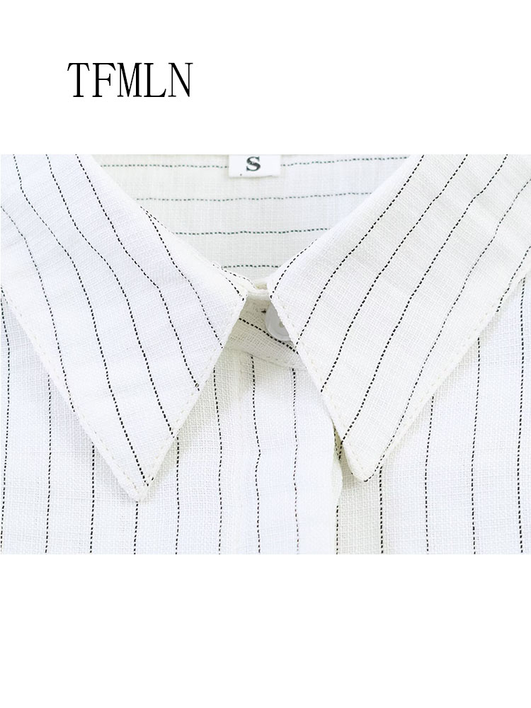Fashion Striped Blouse Top For - Shirt Camp Collar recensione e prezzo