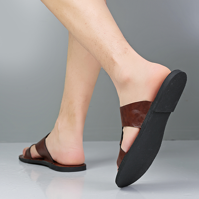 Handmade Leather Slippers Men  - Flip Flop Leather Men recensione e prezzo