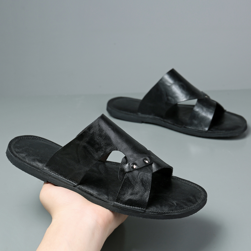 Handmade Leather Slippers Men  - Flip Flop Leather Men recensione e prezzo
