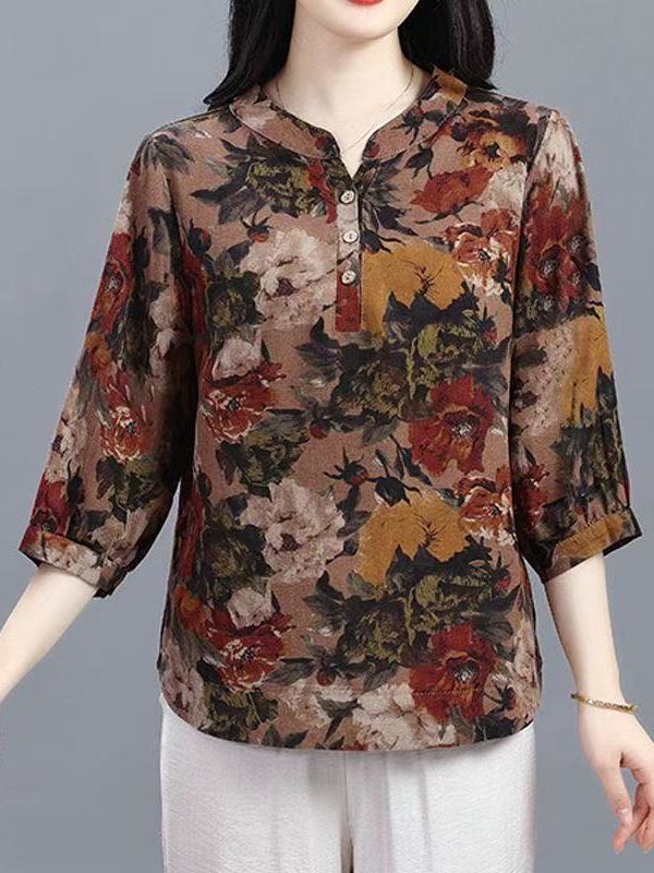 Loose Cotton Linen 3/4 Sleeve  - Linen Shirt Breathable recensione e prezzo